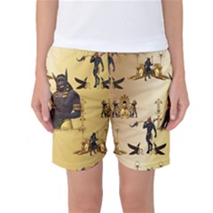 Anubis The Egyptian God Pattern Women s Basketball Shorts by FantasyWorld7