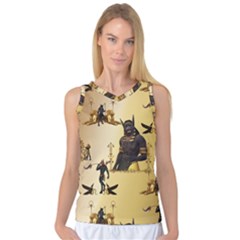 Anubis The Egyptian God Pattern Women s Basketball Tank Top by FantasyWorld7