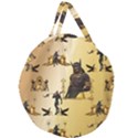 Anubis The Egyptian God Pattern Giant Round Zipper Tote View1