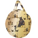 Anubis The Egyptian God Pattern Giant Round Zipper Tote View2