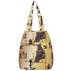 Anubis The Egyptian God Pattern Center Zip Backpack by FantasyWorld7