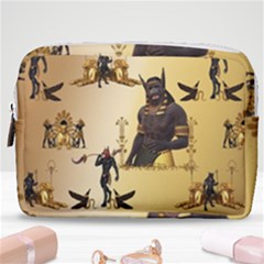 Anubis The Egyptian God Pattern Make Up Pouch (medium) by FantasyWorld7