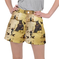 Anubis The Egyptian God Pattern Ripstop Shorts by FantasyWorld7