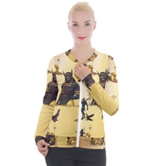 Anubis The Egyptian God Pattern Casual Zip Up Jacket by FantasyWorld7