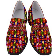 Abstract 40 Women s Chunky Heel Loafers by ArtworkByPatrick