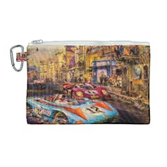 Racing Canvas Cosmetic Bag (large) by ArtworkByPatrick