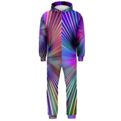 Rays Colorful Laser Ray Light Hooded Jumpsuit (men) 