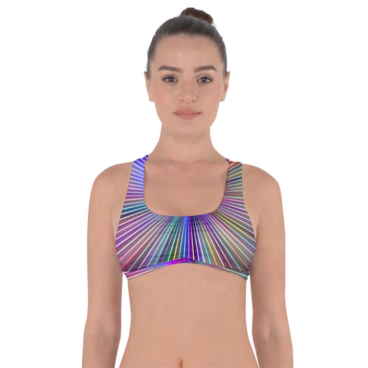 Rays Colorful Laser Ray Light Got No Strings Sports Bra