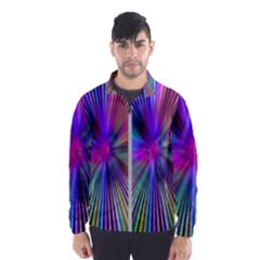 Rays Colorful Laser Ray Light Men s Windbreaker