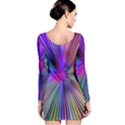 Rays Colorful Laser Ray Light Long Sleeve Velvet Bodycon Dress View2