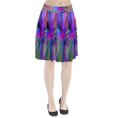 Rays Colorful Laser Ray Light Pleated Skirt by Bajindul