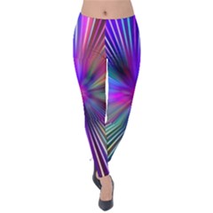 Rays Colorful Laser Ray Light Velvet Leggings