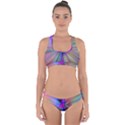 Rays Colorful Laser Ray Light Cross Back Hipster Bikini Set View1