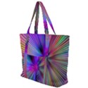 Rays Colorful Laser Ray Light Zip Up Canvas Bag View1