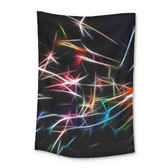 Lights Star Sky Graphic Night Small Tapestry by HermanTelo