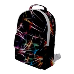 Lights Star Sky Graphic Night Flap Pocket Backpack (large)