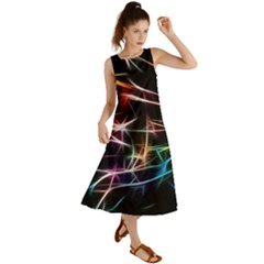 Lights Star Sky Graphic Night Summer Maxi Dress