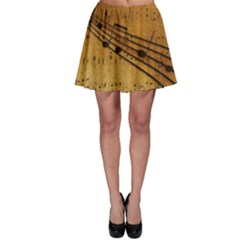 Background Music Skater Skirt by Mariart