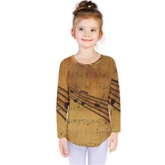 Background Music Kids  Long Sleeve Tee