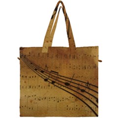 Background Music Canvas Travel Bag