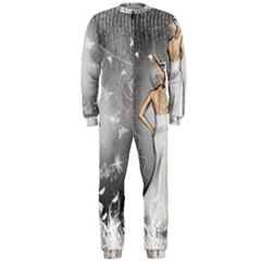 Wonderful Fairy With Butterflies And Dragonfly Onepiece Jumpsuit (men) 