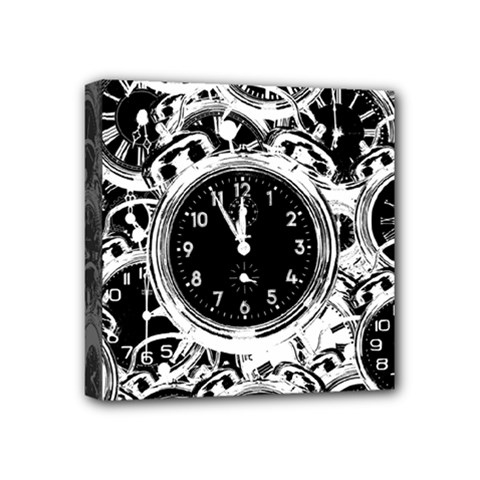 Clock Face 5 Mini Canvas 4  X 4  (stretched)