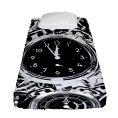 Clock Face 5 Fitted Sheet (single Size)