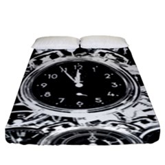 Clock Face 5 Fitted Sheet (king Size)