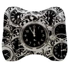 Clock Face 5 Velour Head Support Cushion