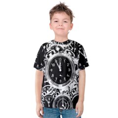 Clock Face 5 Kids  Cotton Tee