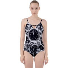 Clock Face 5 Cut Out Top Tankini Set by impacteesstreetwearten