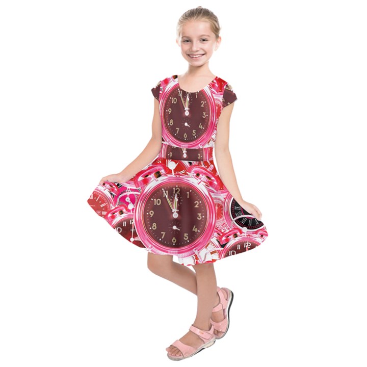 Clock Face 4 Kids  Short Sleeve Dress