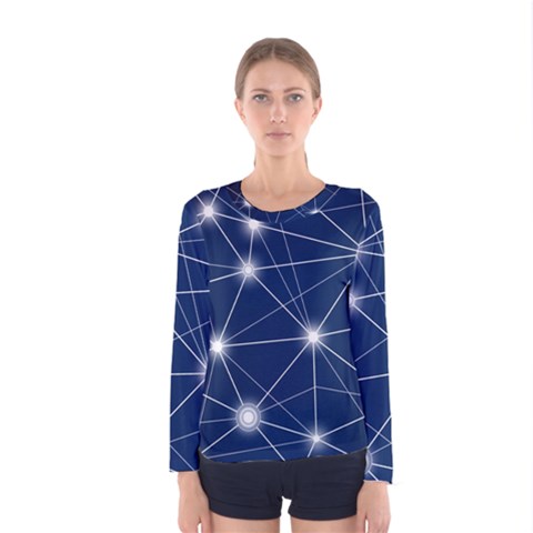 Network Technology Digital Women s Long Sleeve Tee by HermanTelo