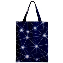 Network Technology Digital Zipper Classic Tote Bag