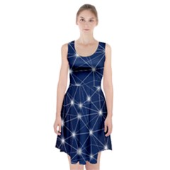 Network Technology Digital Racerback Midi Dress