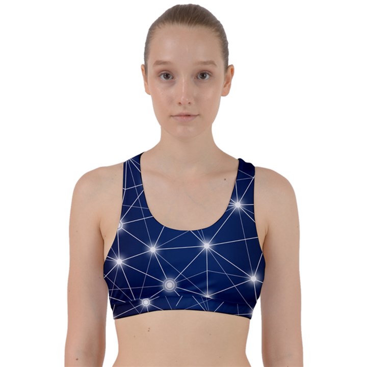 Network Technology Digital Back Weave Sports Bra