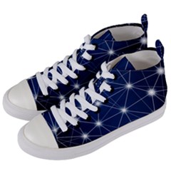 Network Technology Digital Women s Mid-top Canvas Sneakers by HermanTelo