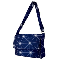 Network Technology Digital Full Print Messenger Bag