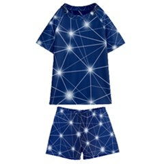 Network Technology Digital Kids  Swim Tee And Shorts Set