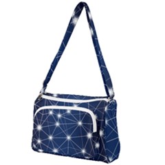 Network Technology Digital Front Pocket Crossbody Bag