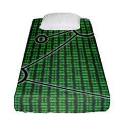 Network Communication Technology Fitted Sheet (single Size) by Bajindul