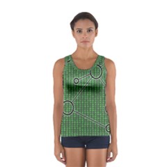 Network Communication Technology Sport Tank Top  by Bajindul