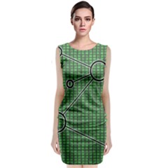 Network Communication Technology Classic Sleeveless Midi Dress by Bajindul