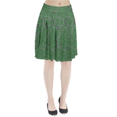 Network Communication Technology Pleated Skirt by Bajindul