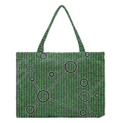 Network Communication Technology Medium Tote Bag by Bajindul