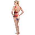 Sunset Water River Sea Sunrays Cross Front Low Back Swimsuit View2