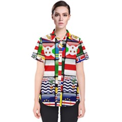 National Flags 1 Women s Short Sleeve Shirt