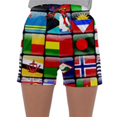 National Flags 1 Sleepwear Shorts by ArtworkByPatrick