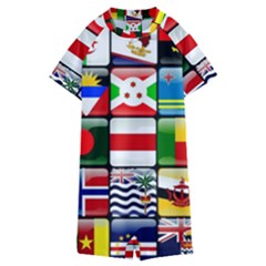 National Flags 1 Kids  Boyleg Half Suit Swimwear by ArtworkByPatrick