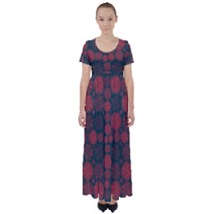 Zappwaits California High Waist Short Sleeve Maxi Dress by zappwaits